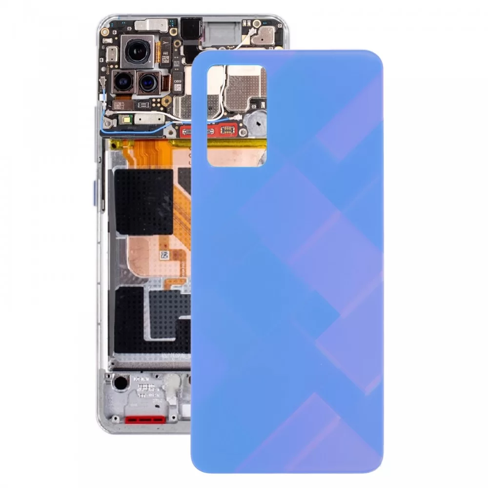 Para vivo V21e / Y73 V2059 V2146 V2061 Tapa trasera de batería de vidrio (púrpura)